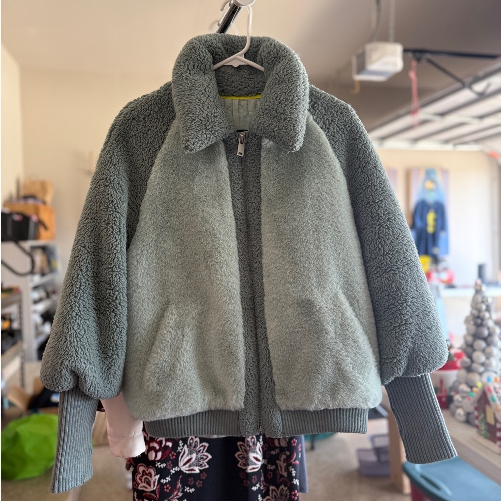 UGG Light Blue Sherpa Jacket
